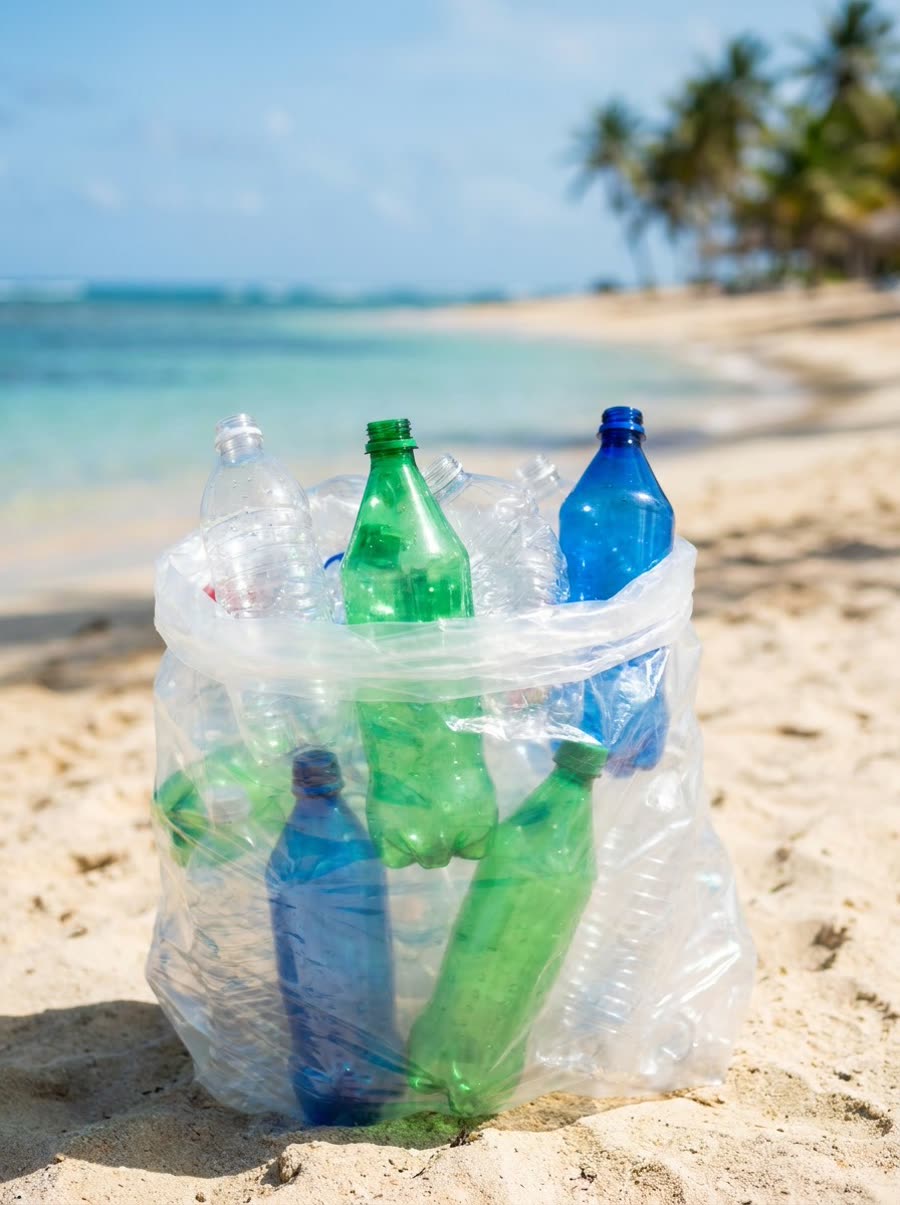 Gesorteerde plastic flessen